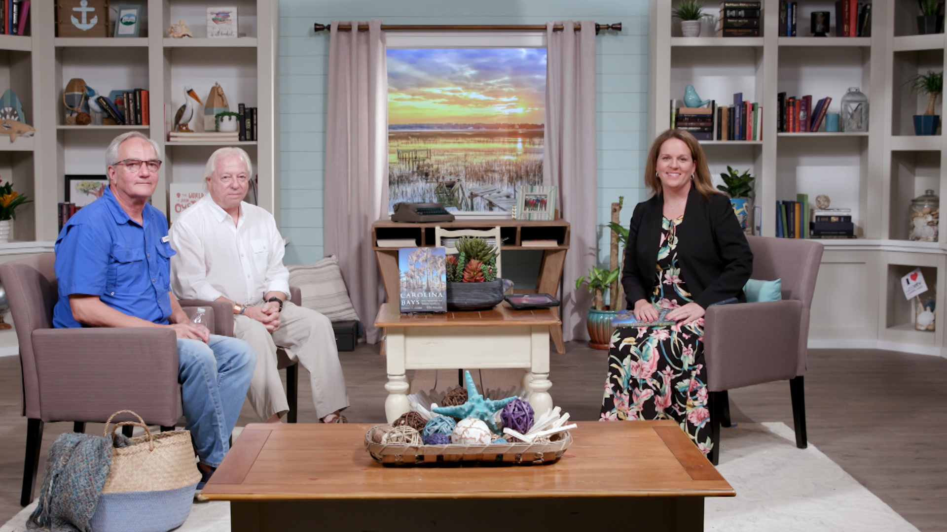 Host Holly Jackson with guests Tom Poland and Robert Clark